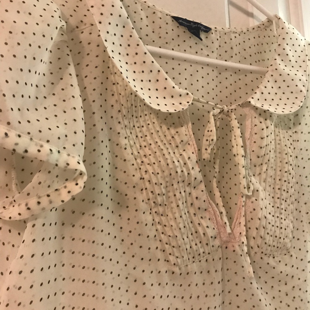 Polka dot blouse